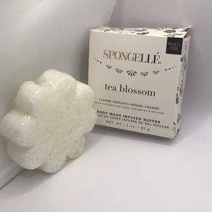 Spongelle Tea Blossom Body Wash Infused Buffer-Cleanse-Exfoliate-Massage-Nourish